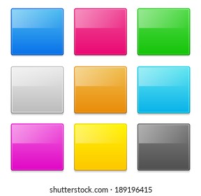 Glossy squares with color composition