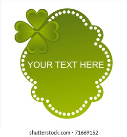 glossy st. patrick's day banner