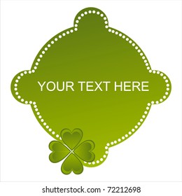 glossy st. patrick's day banner
