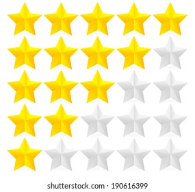 Glossy Star Rating vector