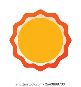 Glossy Sticker Labels in Energetic Minimal Style