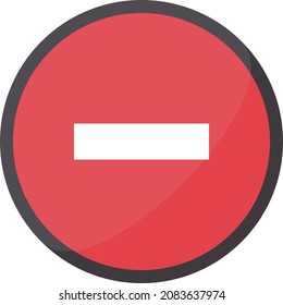 Glossy stop sign. Vectors indicating warnings and hazards.