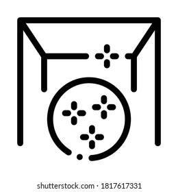glossy stretch ceiling icon vector. glossy stretch ceiling sign. isolated contour symbol illustration