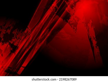 Glossy stripes abstract grunge material dark red background. Vector design