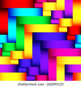Glossy stripes colorful seamless pattern