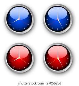Relojes de estilo brillante