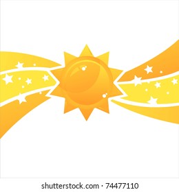 glossy sun background