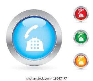 Glossy telephone button set