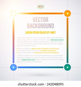 Glossy text layout on white background. EPS10