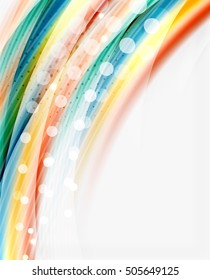 Glossy translucent wave vector template, line pattern