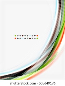 Glossy translucent wave vector template, line pattern