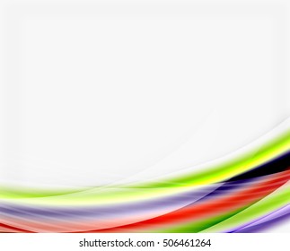Glossy translucent wave vector template, line pattern