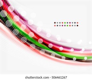 Glossy translucent wave vector template, line pattern