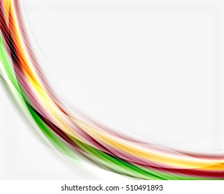 Glossy translucent wave vector template, line pattern