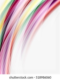 Glossy translucent wave vector template, line pattern