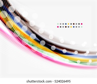 Glossy translucent wave vector template, line pattern