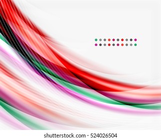 Glossy translucent wave vector template, line pattern