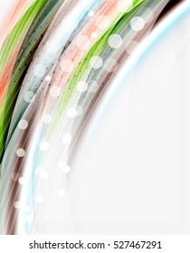 Glossy translucent wave vector template, line pattern