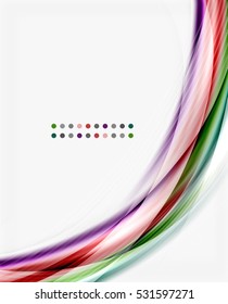 Glossy translucent wave vector template, line pattern