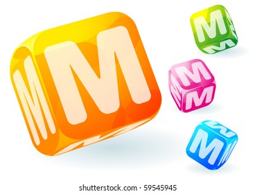 Glossy transparent vector abc cubes. - Powered by Shutterstock - Get 15% off with code: PIKWIZARD15