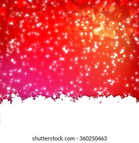 Glossy Valentine's day background