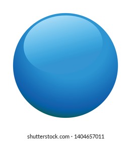 Glossy Vector 3D Orb Icon 