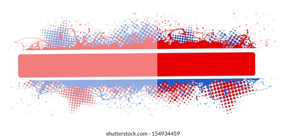 glossy vector banner background for USA theme designs