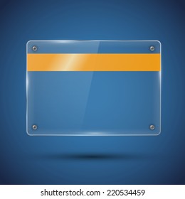 Glossy vector banner with shiny lights over blue pattern background for business design, infographics, reports, number options, step presentation or workflow layout. Clean and modern style