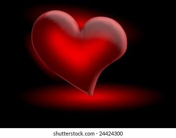 Glossy Vector heart