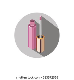 glossy vector illustration makeup beauty beautiful lipstick