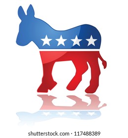 Very Big Size Democratic Party Donkey Stock Illustration 92904577 ...