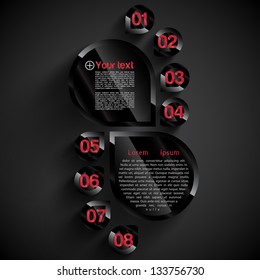Glossy vector label