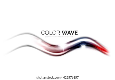 Glossenwelle einzeln auf weißem Hintergrund. Vektor-moderne futuristische Kurven, Corporate Identity Design