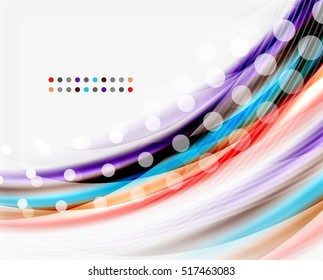 Glossy wave on white space. Business message or slogan background