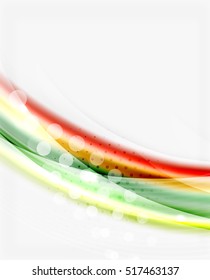 Onda brilhante no espaço em branco. Plano de fundo de slogan ou mensagem comercial