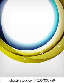 Glossy wave vector background with light and shadow effects, white cross shapes. Template for web banner, business or technology presentation background or elements, vector illustration