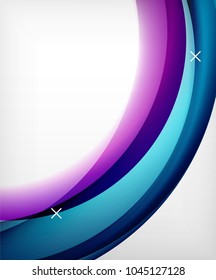 Glossy wave vector background with light and shadow effects, white cross shapes. Template for web banner, business or technology presentation background or elements, vector illustration
