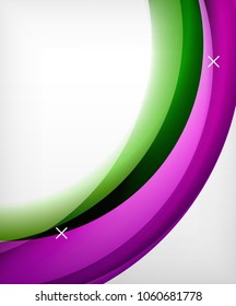 Glossy wave vector background with light and shadow effects, white cross shapes. Template for web banner, business or technology presentation background or elements, vector illustration