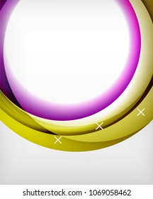 Glossy wave vector background with light and shadow effects, white cross shapes. Template for web banner, business or technology presentation background or elements, vector illustration