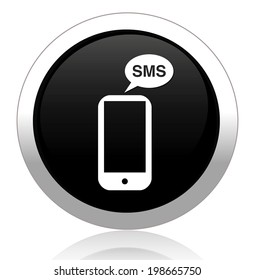 glossy web button with message sign. message shape icon
