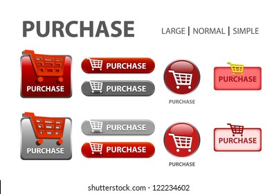 glossy web button with shopping cart sign. shopping cart shape icon with shadow