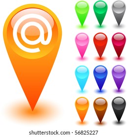 At  glossy web buttons.