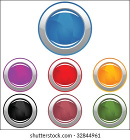 Glossy web buttons. Easy editable colors.