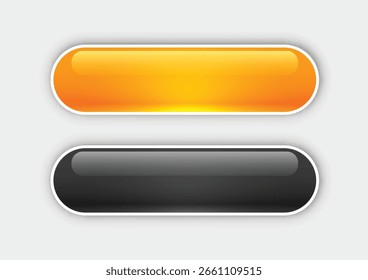 glossy web buttons set in different colors