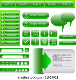 glossy web designing element