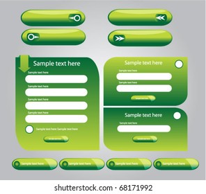 glossy web forms and buttons