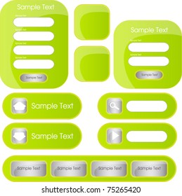 glossy web forms and buttons