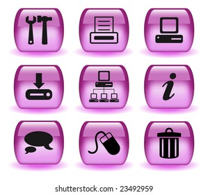 Glossy Web Icon Set-II