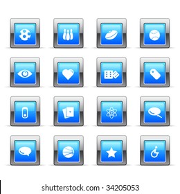 Iconos web brillantes