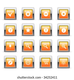Glossy web icons
